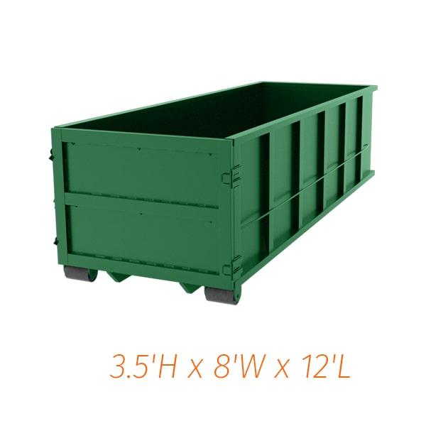 you can typically rent a ten yard dumpster for 7-14 days, but the rental period can vary depending on the rental company